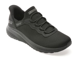 Pantofi sport SKECHERS negri, BOBS SQUAD CHAOS, din material textil