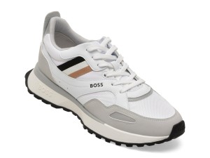 Pantofi sport BOSS albi, 8280, din material textil